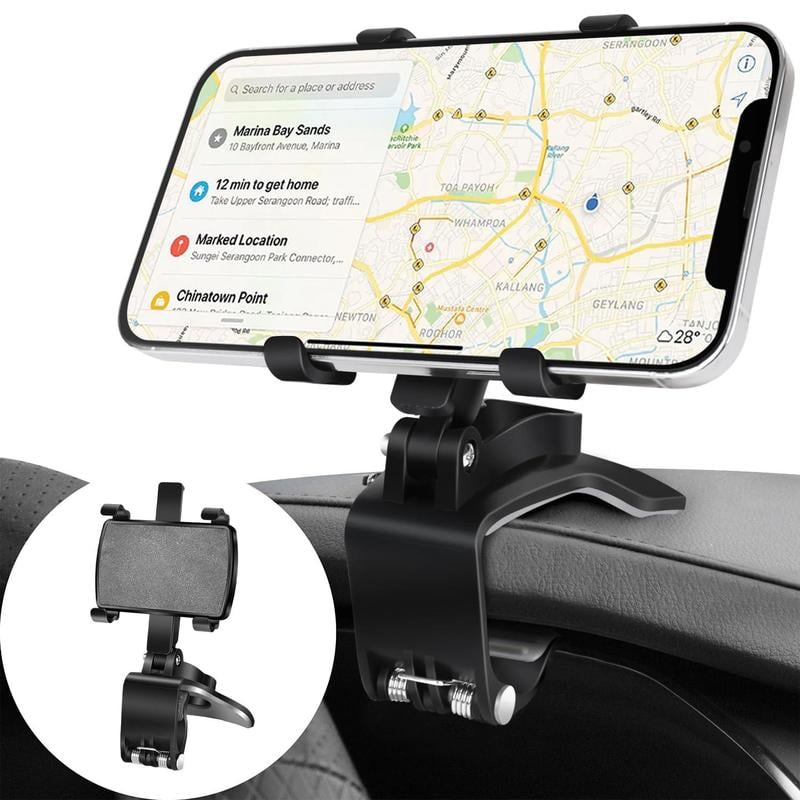 360° Rotation Dashboard Car Phone Holder — Universal