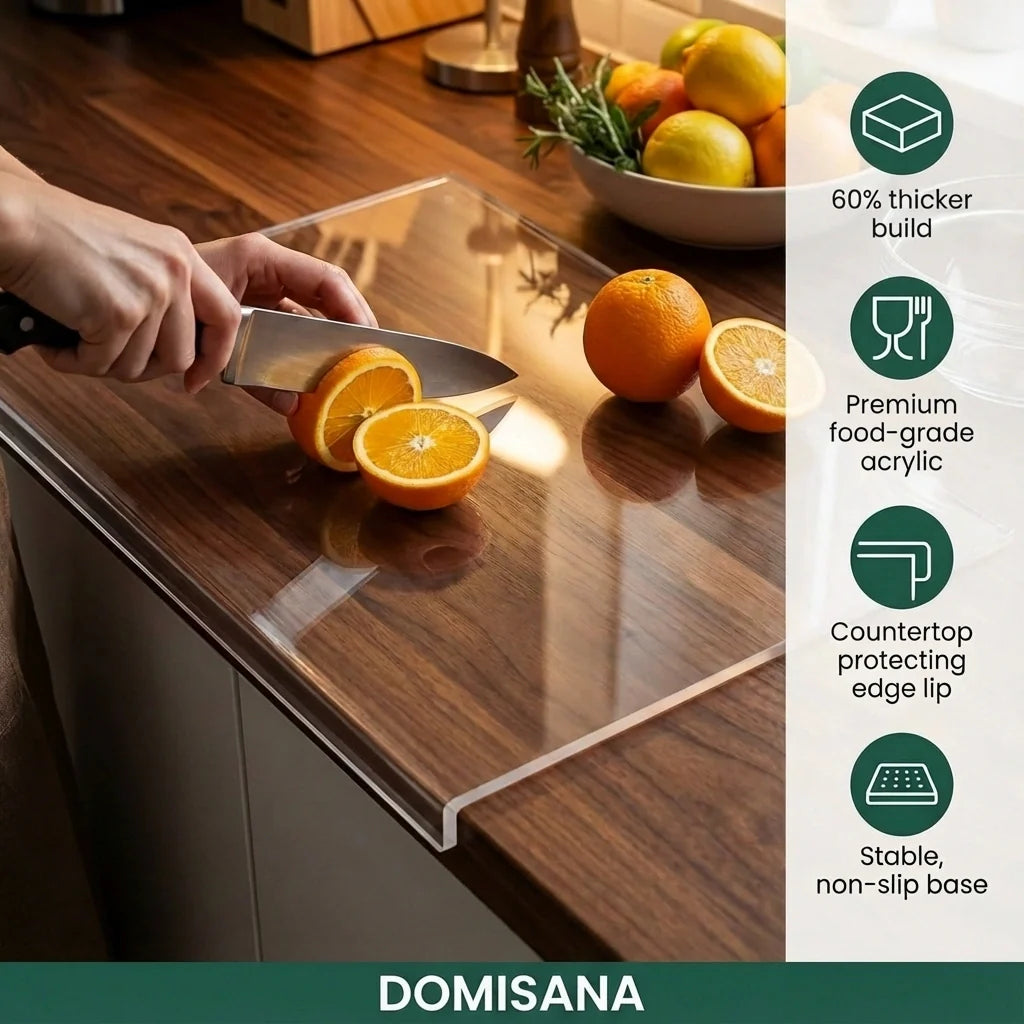 Acrylic Countertop Cutting Board - Thickened Design