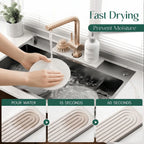 InstaDry Faucet Stone Mat - Absorbent Counter Mat