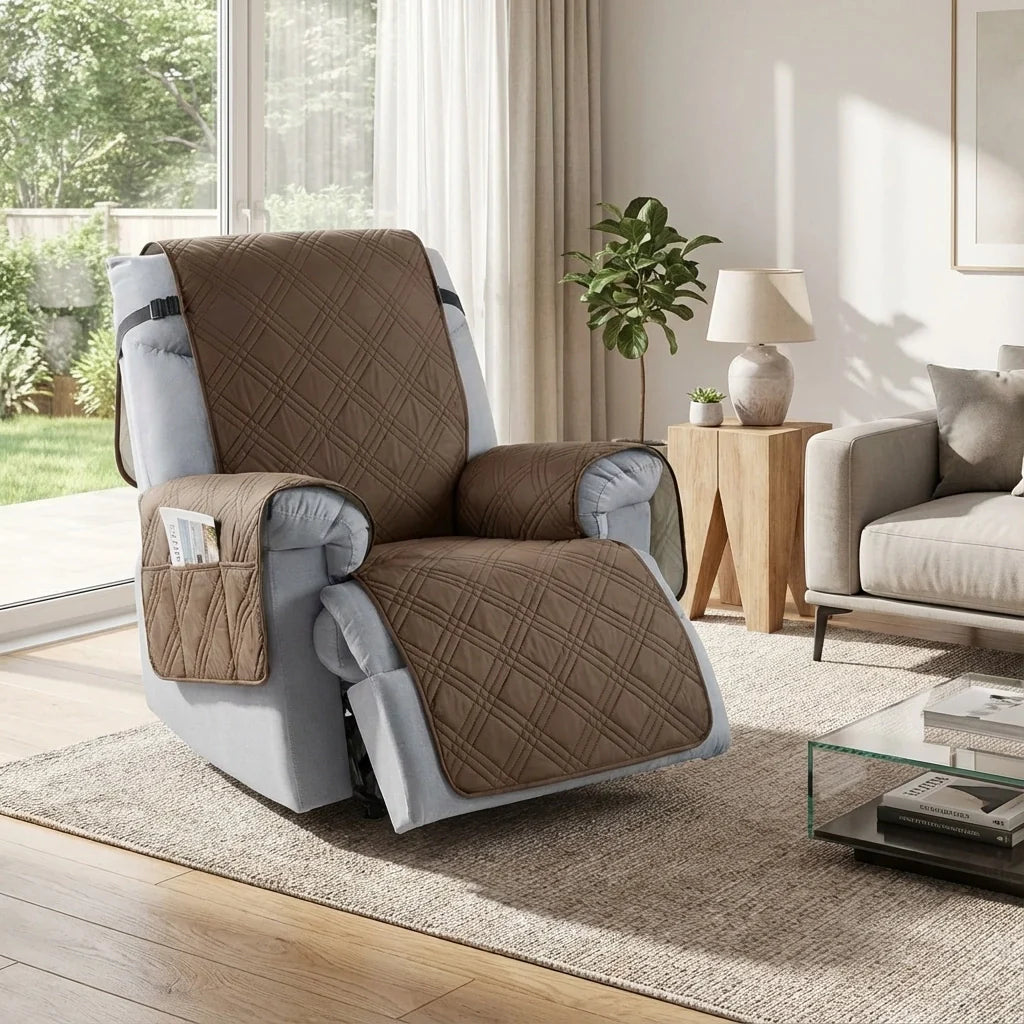 Waterproof Recliner Slipcover Non Slip Chair Cover Pet Friendly Furniture Protector Stretch Sofa Shield Washable Guard - View 2