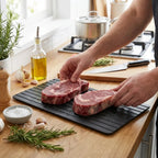 InstaDefrost Aluminum Tray — Rapid Thawing Board, Defrost Plate for Meat, Quick Kitchen Tool, Fast Frozen Food Thawer - View 5