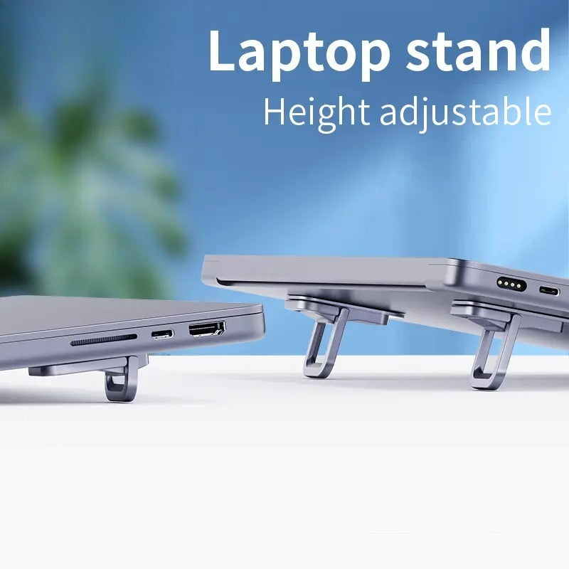 Invisible Aluminum Laptop Stand — Portable Riser