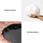 Round Dog Bed — Cozy Donut Cuddler for Small Medium Dogs, Plush Bolster Nest Bed, Anti-Anxiety Calming Pet Bed, Machine Washable Comfort Sleep Bed - View 5
