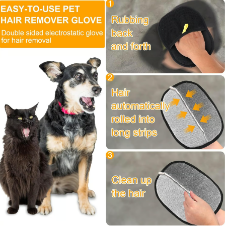 Pet Hair Remover Electrostatic Gloves