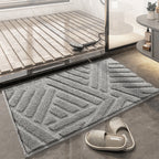 Nordic Comfort Plush Bath Mat — Non Slip Bathroom Rug, Luxury Shag Floor Mat, Absorbent Shower Mat, Scandinavian Bath Decor - View 5
