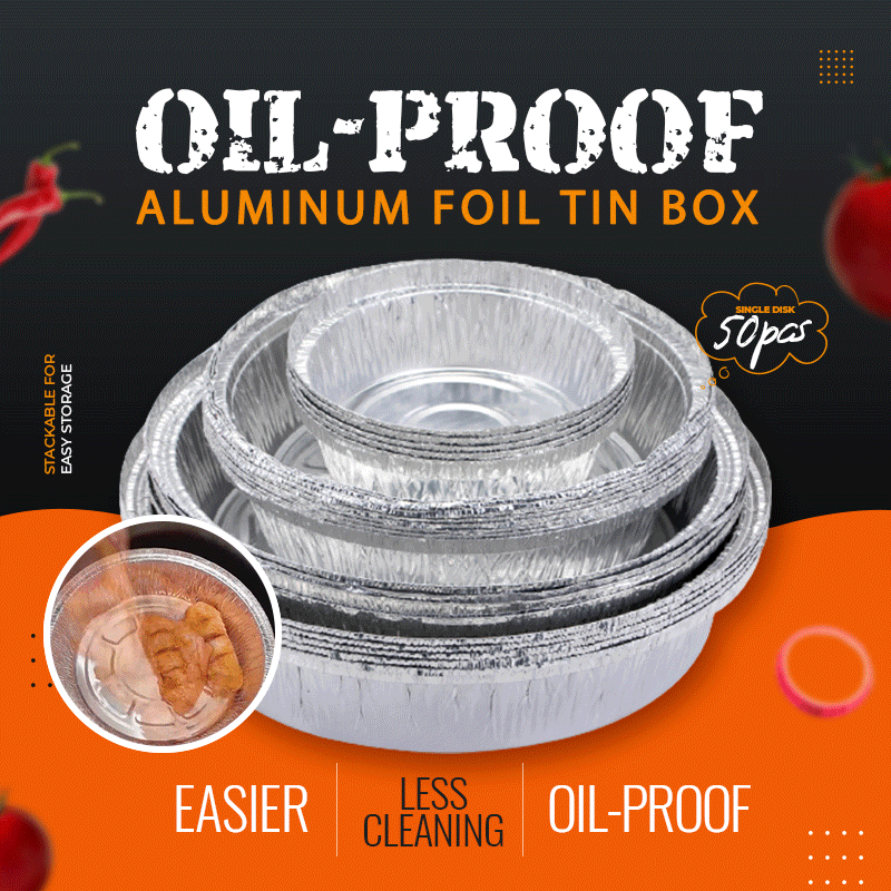 Oil-Proof Aluminum Foil Tin Box — Kitchen Storage
