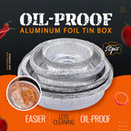 Oil-Proof Aluminum Foil Tin Box — Kitchen Storage