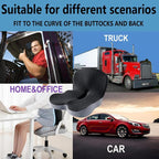 Non-Slip Memory Foam Car Seat Cushion — Ergonomic