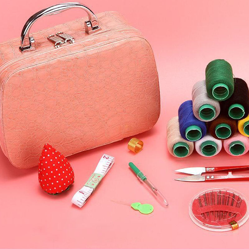 Portable Sewing Toolkit with Storage Box — All-in-One