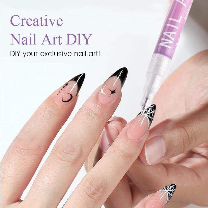 12-Color Nail Art Pens Set