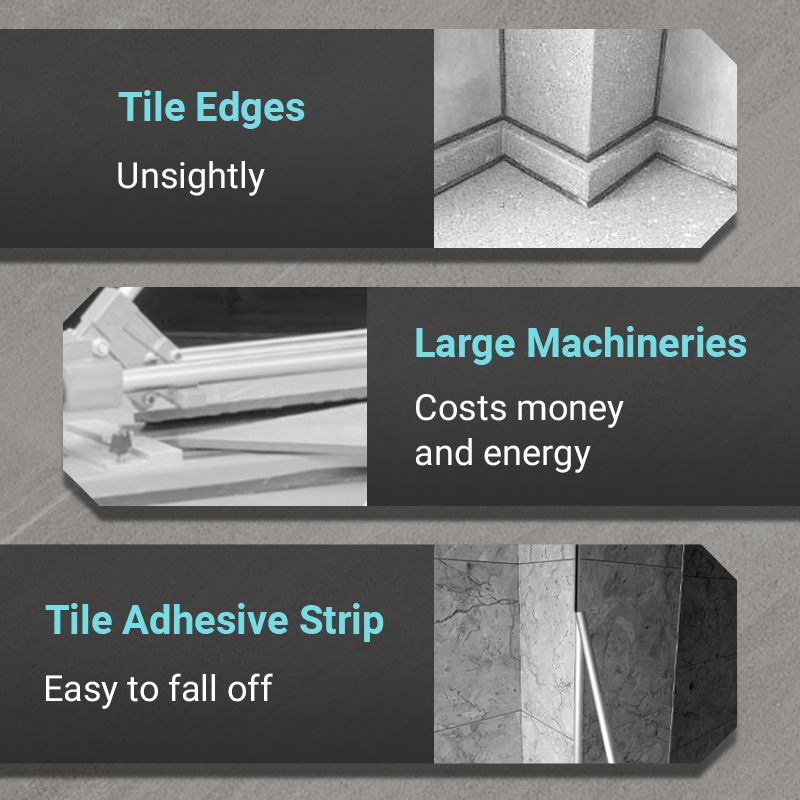 Angle Grinder Stand for 45° Tile Chamfer Cutting