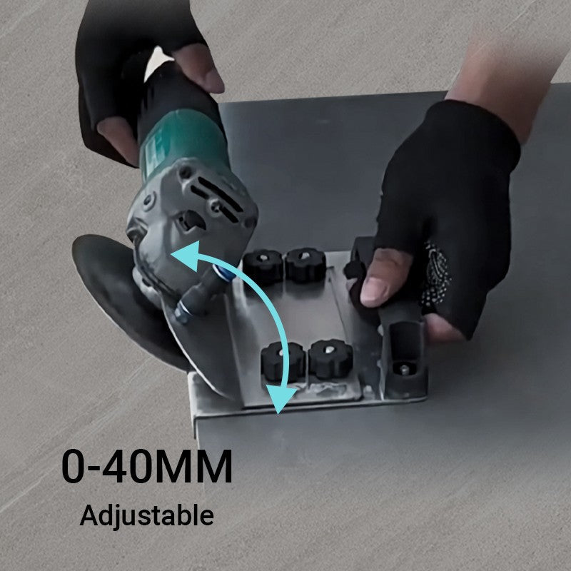 Angle Grinder Stand for 45° Tile Chamfer Cutting