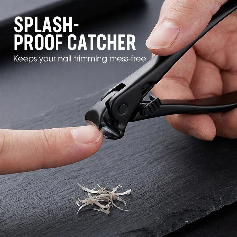 Curved Stainless Steel Nail Clippers - Ergonomic Design