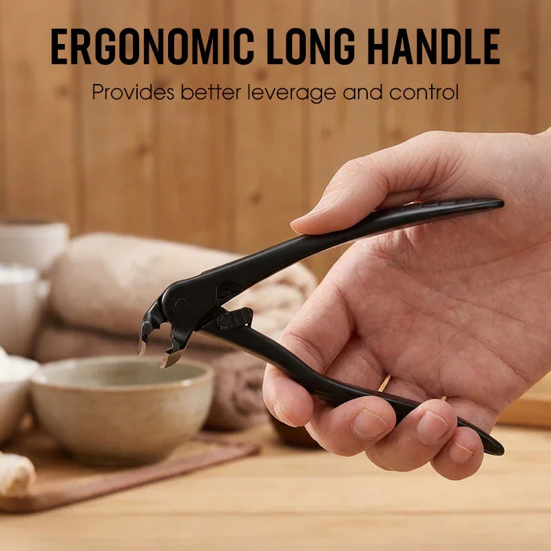 Curved Stainless Steel Nail Clippers - Ergonomic Design