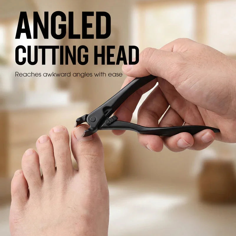 Curved Stainless Steel Nail Clippers - Ergonomic Design
