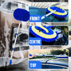 Aluminum Telescopic Car Wash Mop — Microfiber Head