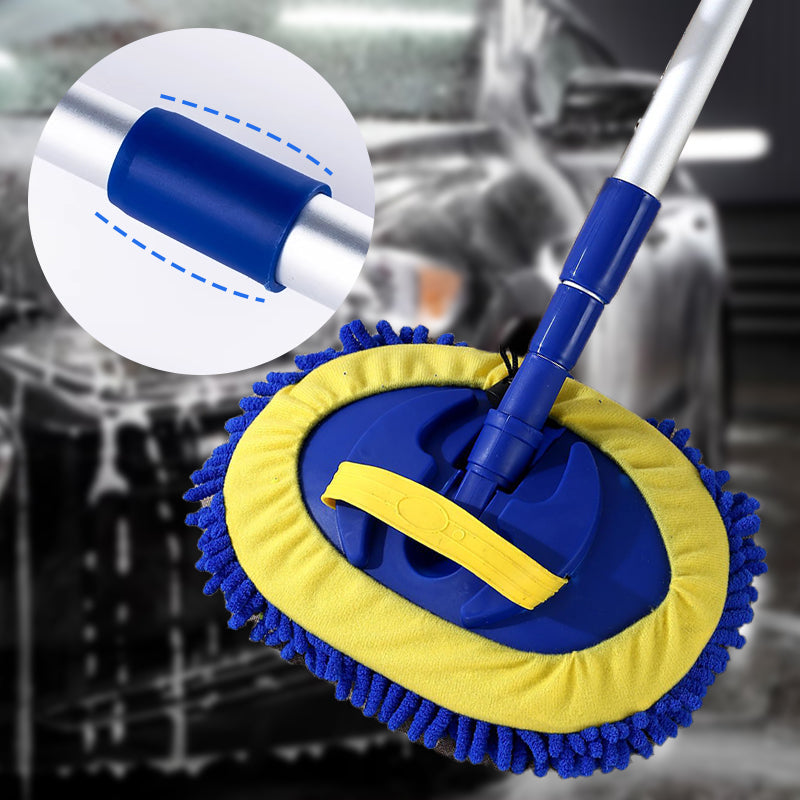 Aluminum Telescopic Car Wash Mop — Microfiber Head