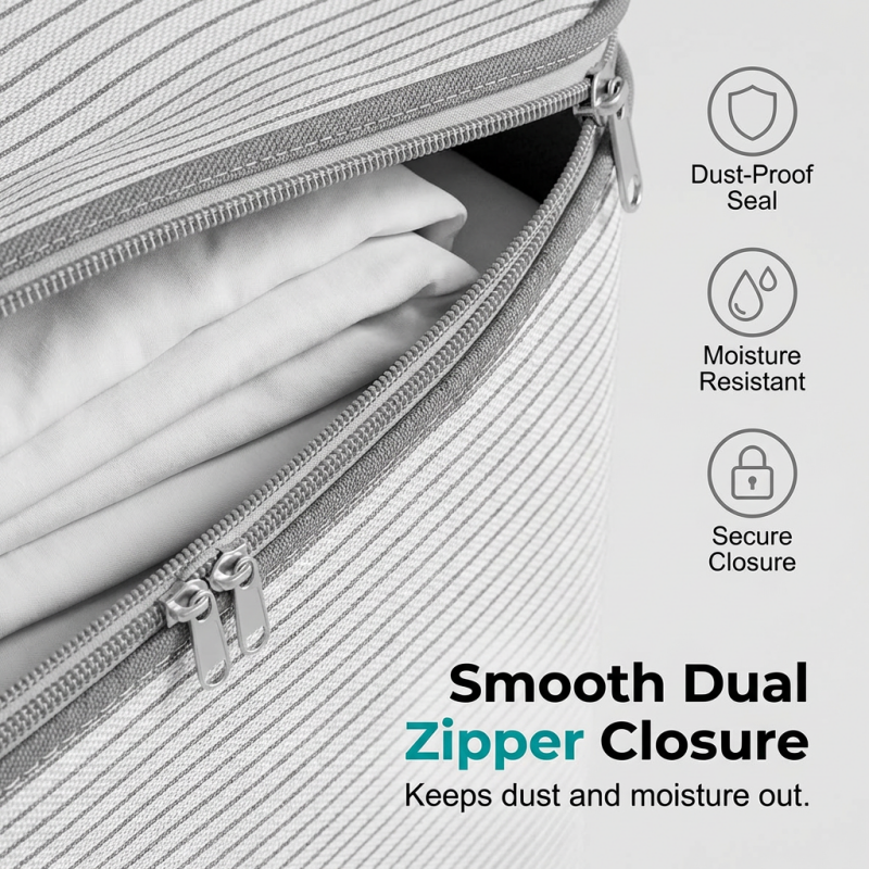 Large Collapsible Storage Bag with Handles — Space-Saving