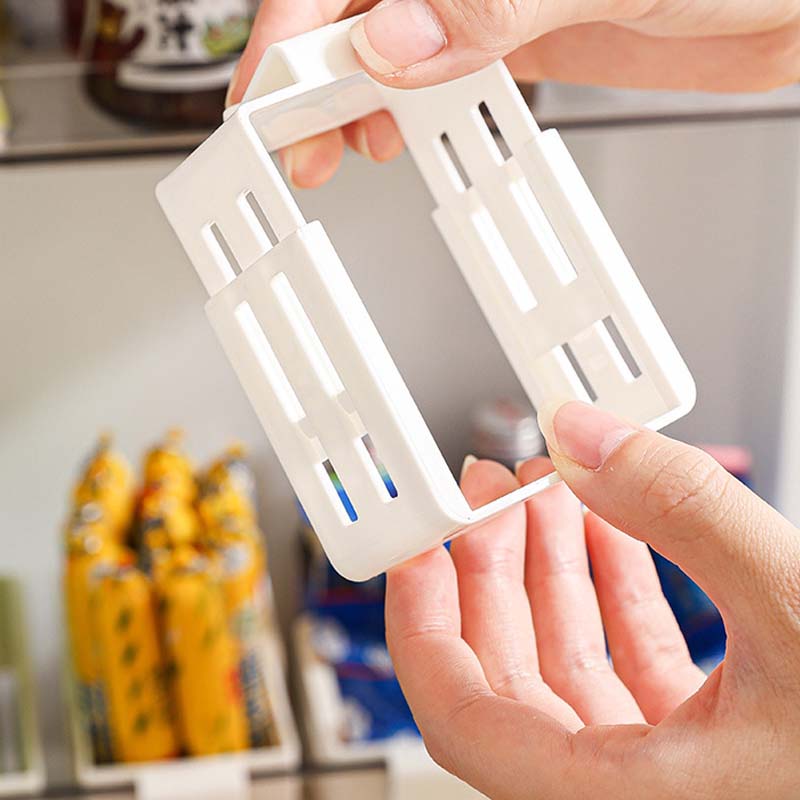 Adjustable Fridge Organizer Divider — Clear Plastic