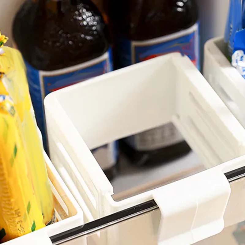 Adjustable Fridge Organizer Divider — Clear Plastic