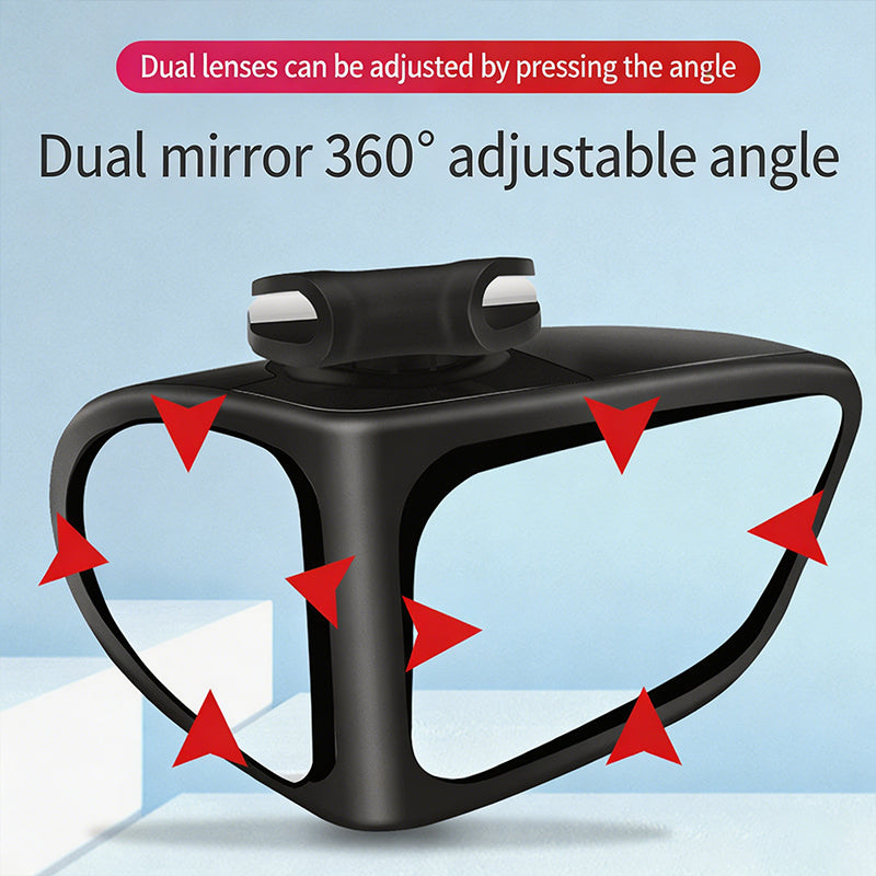 Dual-Lens 360° Adjustable Blind Spot Mirror