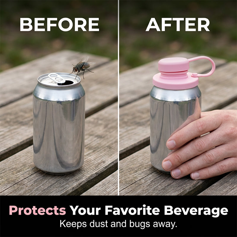 Silicone Soda Can Lid Cover — Reusable Can Cap