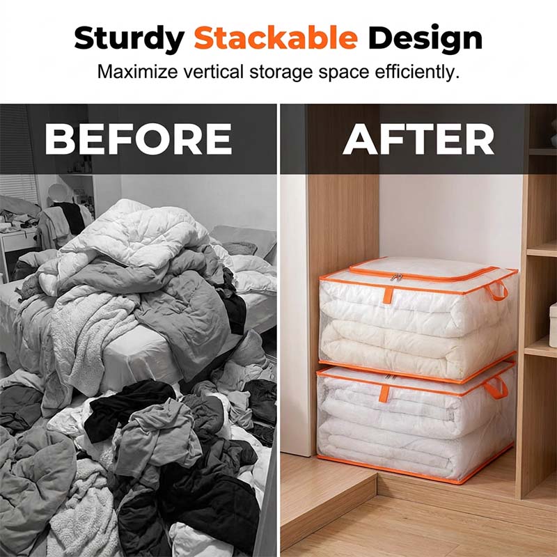 Large Capacity Transparent Mesh Storage Bag