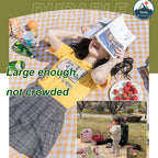 Waterproof Foldable Picnic Blanket — Large Outdoor Mat, Portable Beach Ground Cover, Camping Travel Pad, Plaid Blanket - View 3