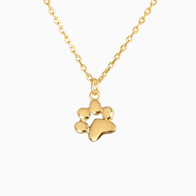 Teeny Tiny Paw Necklace — Sterling Silver Pet Paw Print Pendant, Minimalist Dog Cat Jewelry, Adjustable Chain Gift for Pet Lovers, Delicate Animal Lover Accessory - View 2